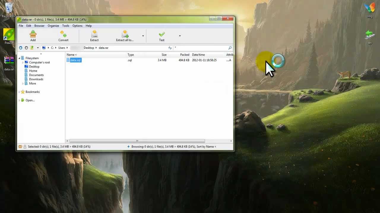 how to open rar file on windows